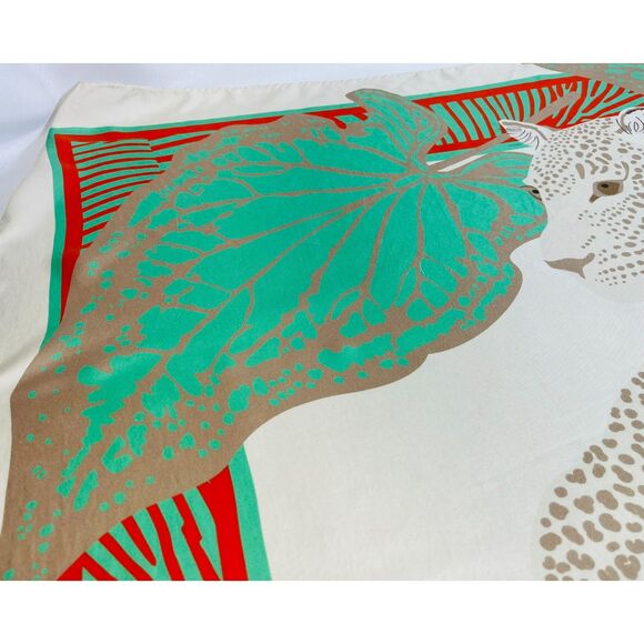COCO Baby The Greta Aspen Colorado Cheetah Jungle Silk Scarf  COCO Baby The Greta Aspen Colorado Cheetah Jungle Silk Scarf Bandana Cheetah